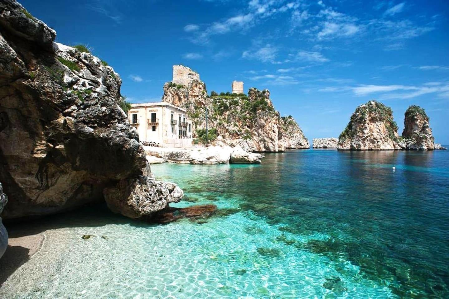 Villa Hibiscus Scopello Скопелло Экстерьер фото